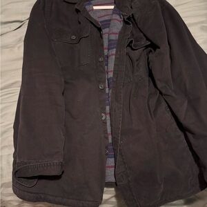 Faherty Brand Stretch Blanket Lined CPO Washed Black